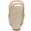Allegra K Women's Platform Strappy Slip-on Espadrille Wedges Sandals - 3 of 4