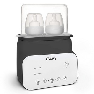 EVLA's Double Baby Bottle Warmer, Defrost & Warm Milk, Sanitize Baby Bottles, Dark Gray - 1 of 4