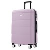 Whisen 3-Piece ABS Hardshell Luggage Set with 20"/24"/28" Spinner Suitcases, TSA Combination Lock, 360° Double Wheels - 2 of 4