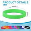 Unique Bargains Sports Party Games Fashion Silicone Bracelet Wristbands 60 Pcs - 2 of 4