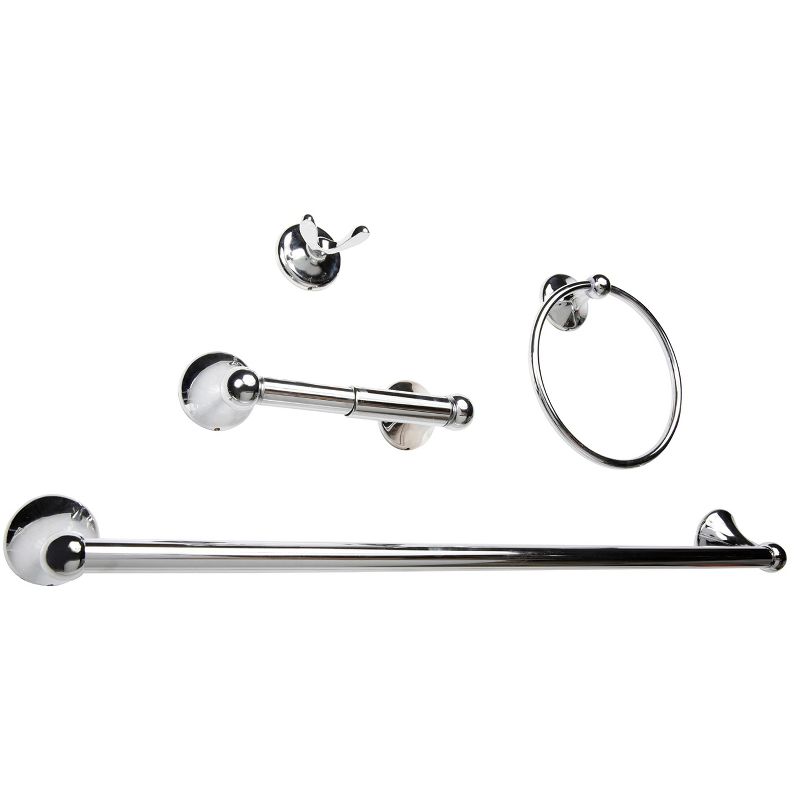 Dorence Bathroom Hardware Accessory Set - 4 Piece - Silver, 1 of 4
