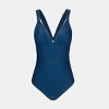Women's Back Cross One Piece Swimsuit - Cupshe - 2 of 4