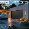 LEEKI - 24 Inch Modern Outdoor Light Fixture - Linear Sconce - U-Shaped Exterior Light - Wall Sconce - 3000k 4000k & 5000k- Anti Rust Aluminum - 3 of 4
