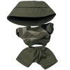 Doll Clothes Superstore Camouflage Knit Shirt with Military Green Hat and Shorts for 17.5 cm Labubu Dolls - 4 of 4