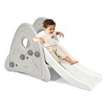 Costway Freestanding Baby Slide Indoor First Play Climber Slide Set for Boys Girls Pink\Blue\Gray