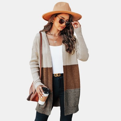 Target color block outlet cardigan