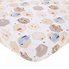 Disney Winnie the Pooh Hugs and Honeycombs Grey, White, and Tan Patchwork with Piglet, Tigger and Eeyore 3 Piece Crib Bedding Set - image 3 of 4