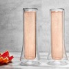 JoyJolt Cosmo Double Wall Stemless Champagne Flutes - Set of 4 Mimosa Champagne Glasses - 5 oz - image 2 of 4