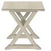 Sapphtopaz Modern Cross End Table with Solid Wood Base Small Coffee Table with Square Veneer Table Top Accent Side Table for Living Room,Bedroom - 2 of 4