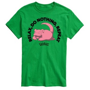 Men's - Pokémon - Relax, Do Nothing Short Sleeve Graphic T-Shirt - 1 of 4