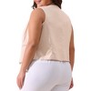 Agnes Orinda Women's Plus Size Sleeveless V-neck Button Down Fashion Vests - 4 of 4
