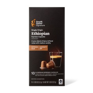 Single Origin Ethiopian Espresso Capsules - Good & Gather™ - 1.83oz/10ct - 1 of 4