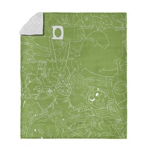 Cartoon Network Adventure Time Silk Touch Faux Shearling Throw Blanket 50x60 Inches - 1 of 4