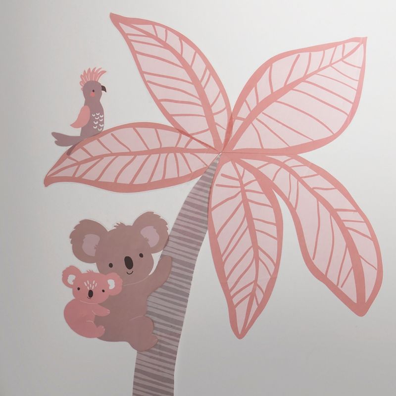 Lambs & Ivy Calypso Pink/Taupe Koala and Palm Tree Nursery Wall Decals/Appliques, 2 of 4