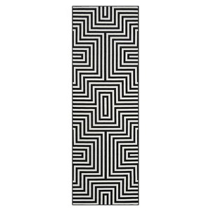 Washable Modern Stripped Lines Print Living Room Rugs, Soft Low Pile Abstract Bedroom Carpet, Stain Resistant Floor Cover for Dining Room Kitchen - 1 of 4