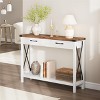 Woode Entryway Table, Farmhouse Console Table with 2 Drawers, Sofa Table with Storage - 4 of 4