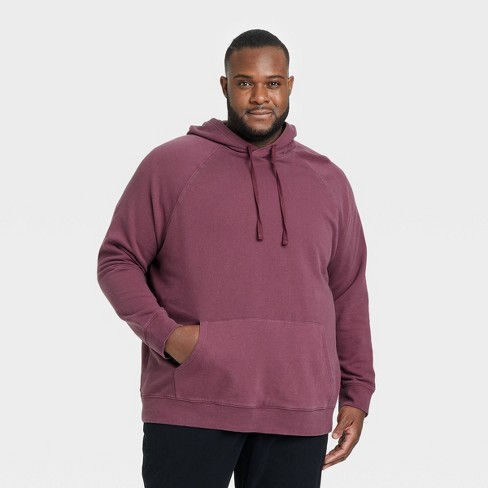Men's Big u0026 Tall French Terry Fleece Hoodie - Goodfellow u0026 Co™ Plum Purple  5xl : Target