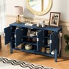 KWPZQEB 55'' Sideboard Buffet Cabinet, Modern Buffet Table Coffee Bar with Adjustable Shelves & Double Hooks for Living Room, Hallway - 2 of 4