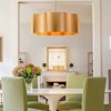 Rennnsan Runessa 22"W 3-Light Drum Modern Dimmable Chandelier in Gold - 4 of 4