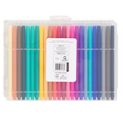 U Brands 24ct Felt Tip Pens Fine Liner Assorted Colors