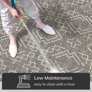 Well Woven Quay Indoor OutdoorFlat Weave Pile Geometric Area Rug - 1 of 4