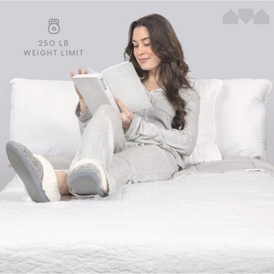 Diplomat Gray Metal Rollaway Bed with Memory Foam Mattress
