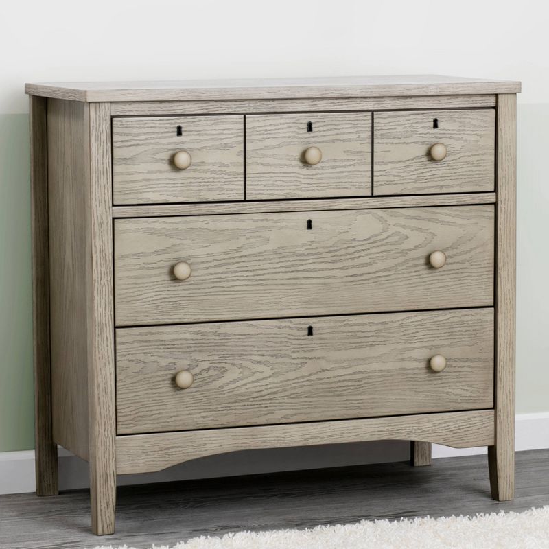 Delta Children Farmhouse 3 Drawer Dresser with Changing Top and Interlocking Drawers, 4 of 13
