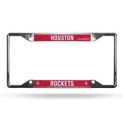 NBA Houston Rockets View Chrome License Plate Frame