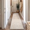 World Rug Gallery Abstract Arch Shag Rug – Medium Pile, Durable & Easy to Clean – Anthracite Dark Gray - 2 of 4