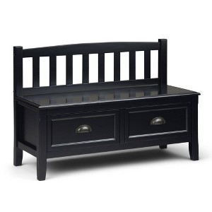 42" Portland Entryway Storage Bench with Drawers - Wyndenhall - 1 of 4