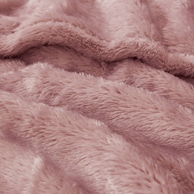 Blush Ultra-Plush Antimicrobial Polyester Throw Blanket