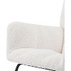 Acekool Ergonomic Rocking Chair for Nursery, High Back Support, Soft Upholstery, Sturdy Wood & Metal Frame, Easy Assembly, Beige, Model 2024， White - 4 of 4