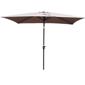 Gulches Mushroom 108-Inch x 72-Inch Rectangular Patio Umbrella with Crank and Tilt - 1 of 4