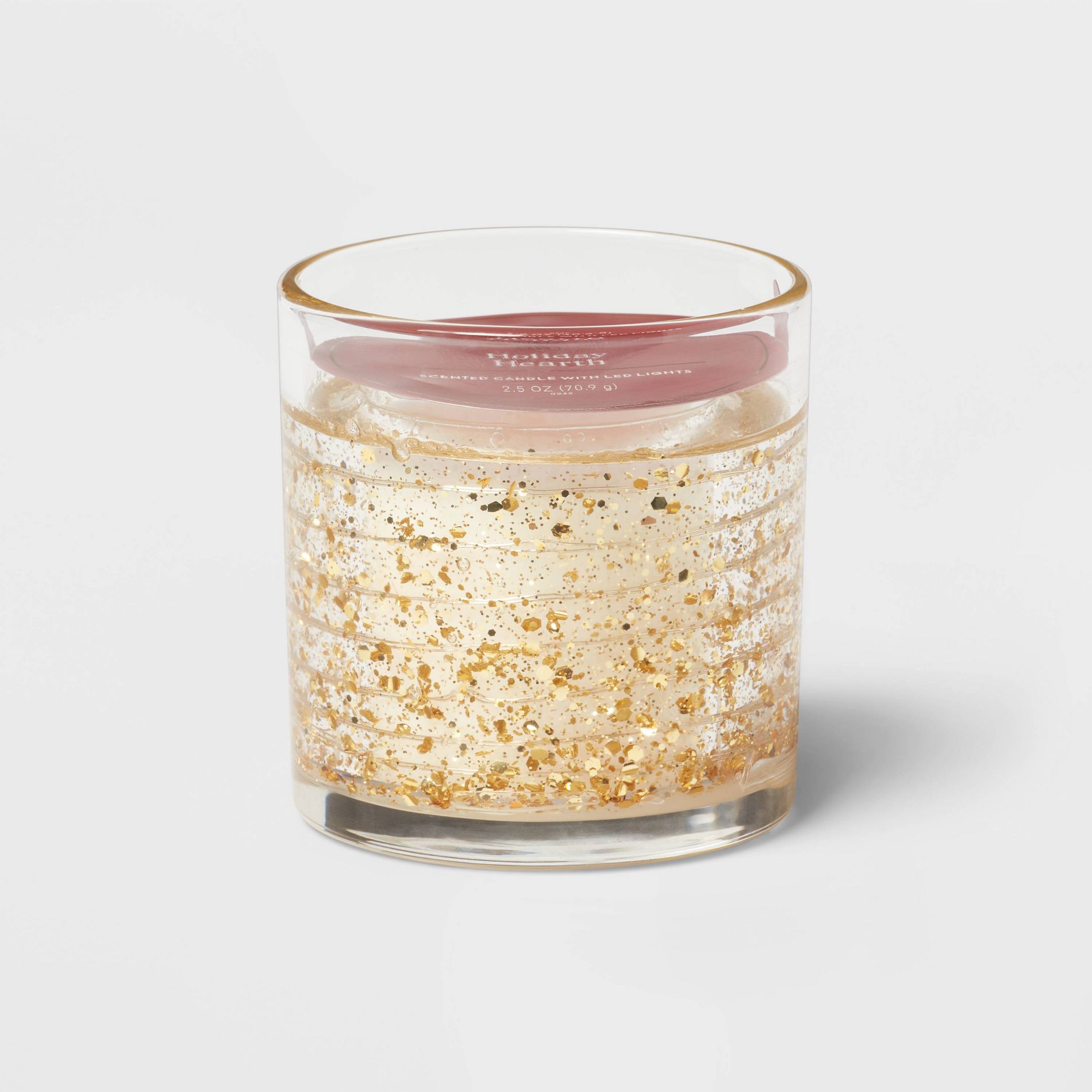 Gel LED Holiday Hearth Jar Candle 2.5oz - Threshold™