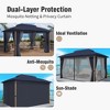 Captiva Designs 10x13 Patio Gazebo with Screened Canopy & Mosquito Netting – Heavy Duty Outdoor Shelter for Lawn and Garden - 3 of 4