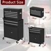 Rolling Tool Chest, 8-Drawer Mobile Lockable Tool Cabinet w/Adjustable Shelf & 4 Universal Wheels - 2 of 4