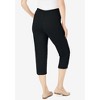 Woman Within Women's Plus Size The Hassle-Free Soft Knit Capri - 3 of 4