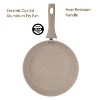 Lorren Home Trends 9.5" Ceramic Coated Fry Pan, Heat-resistent Handle, PFOA Free, Easy to Clean, Induction Compatible, Beige - 2 of 4