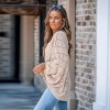 Women's Beige Open Front Dolman Sleeve Cardigan - Cupshe - 2 of 4