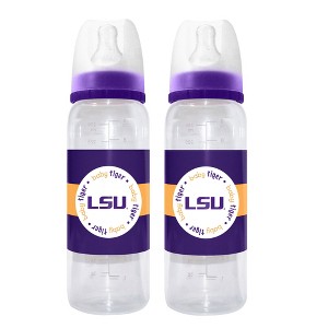 BabyFanatic Officially Licensed NCAA LSU Tigers 9oz Infant Baby Bottle 2 Pack - 1 of 3
