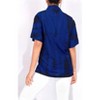 LA LEELA Women's Summer Casual Beach Hawaiian Short Sleeve Dressy Blouses Button Down Dress Tops Tee Shirts T Shirts for Women - 3 of 4