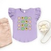 The Juniper Shop Smiley Clover Daisy Toddler Flutter Sleeve Tee - 2 of 3