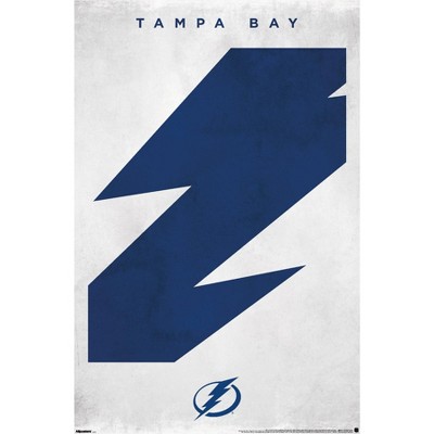 Trends International NHL Tampa Bay Lightning - Logo 25 Framed Wall Poster Prints