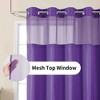 BAGOKIE 72"x75" Waffle Weave Hookless Shower Curtain, Pack of 1 - 3 of 4