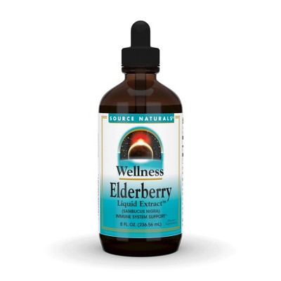 Wellness Elderberry Extract Liquid Extract by Source Naturals, Inc.  -  8 oz Liquid