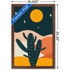 Trends International Cozy Joy - Desert Cactus At Night Framed Wall Poster Prints - 3 of 4