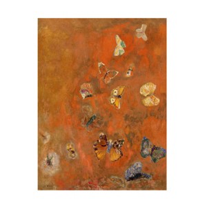 Trademark Fine Art -Odilon Redon 'Evocation of Butterflies 1912' Canvas Art - 1 of 4