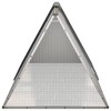 vidaXL Rabbit Cage Anthracite 79.3 in.x31.7 in.x28 in. Galvanized Steel - 4 of 4