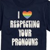 Men's - Instant Message - I Love Respecting Your Pronouns Short Sleeve Graphic T-Shirt - 2 of 4