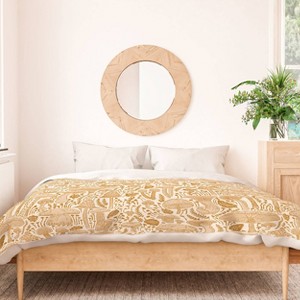 Deny Designs 3pc King Iveta Abolina Mushrooms Cream Duvet Cover Bedding Set - 1 of 4